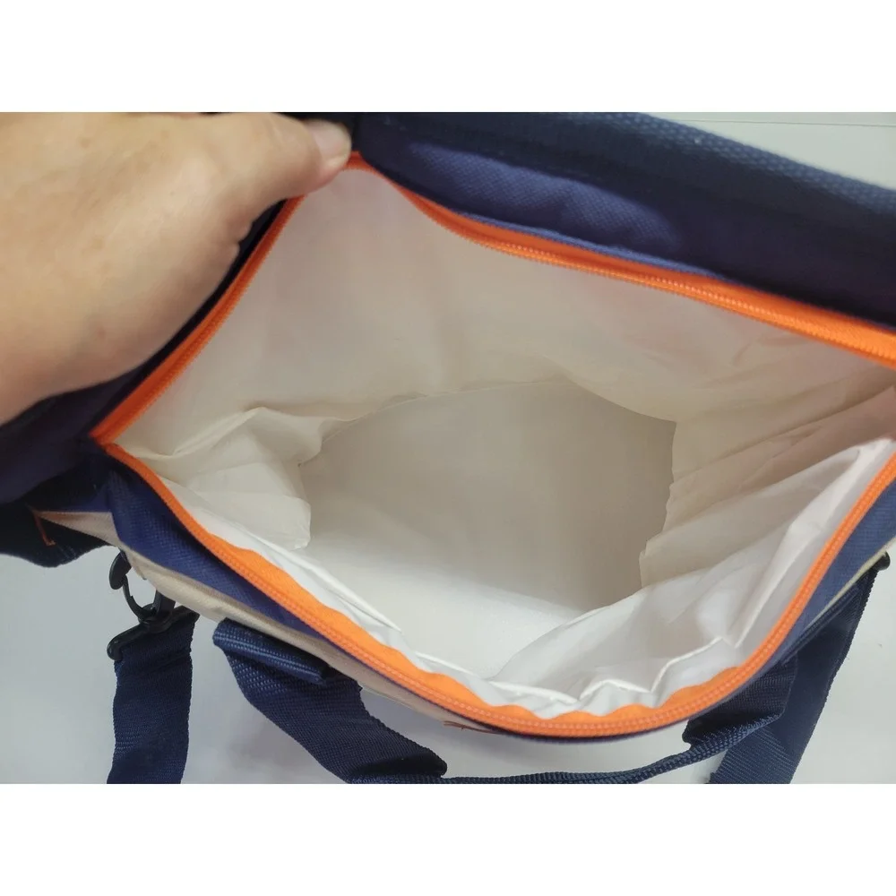 Disney Cruise Line Navy Cream Insulated Soft Cooler‎ Bag Adjustable Strap NWOT
